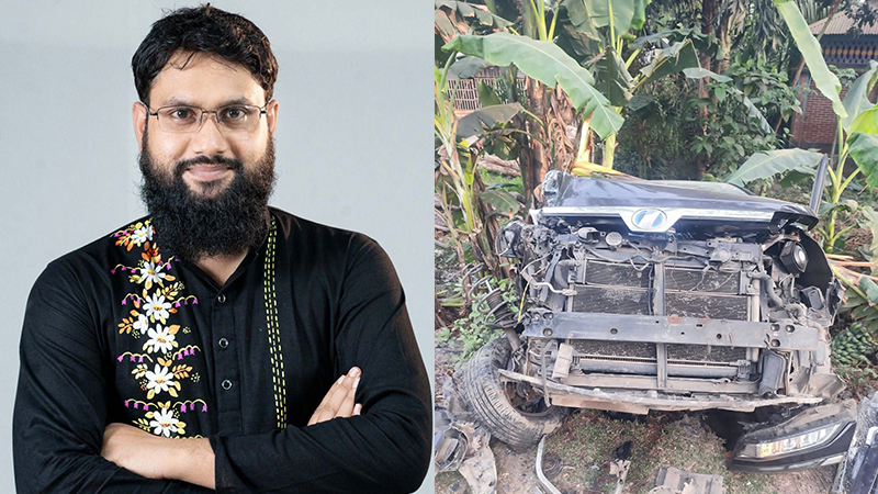 ভয়াবহ সড়ক দুর্ঘটনার কবলে এনপিসির এমপি আতিকুর রহমান মুজাহিদ