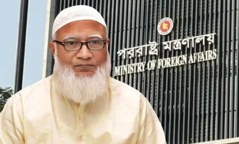 নিজের উপদেষ্টাকে পররাষ্ট্র মন্ত্রণালয়ে পদায়ন চান জামায়াত আমির