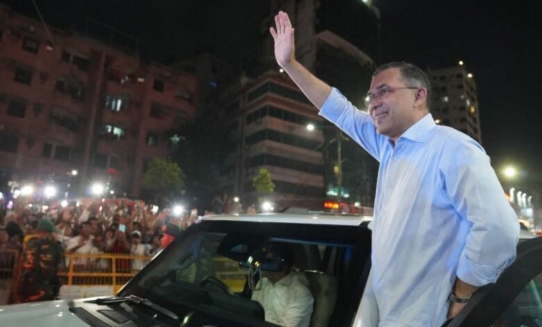 প্রধানমন্ত্রী হিসেবে প্রথমবারের মতো নয়াপল্টনে তারেক রহমান, নেতাকর্মীদের ঢল