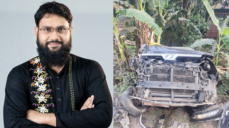ভয়াবহ সড়ক দুর্ঘটনার কবলে এনপিসির এমপি আতিকুর রহমান মুজাহিদ