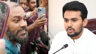 শাহবাগে বন্যার ত্রাণের টাকার হিসাব নিয়ে তো’পে’র মুখে আসিফ মাহমুদ