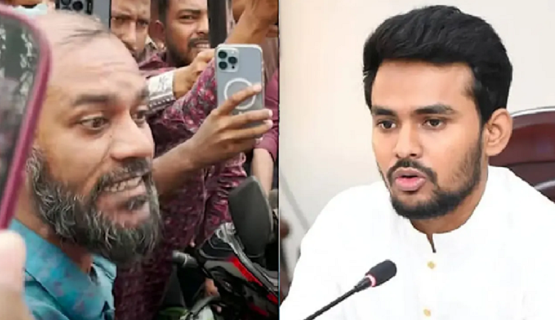 শাহবাগে বন্যার ত্রাণের টাকার হিসাব নিয়ে তো’পে’র মুখে আসিফ মাহমুদ