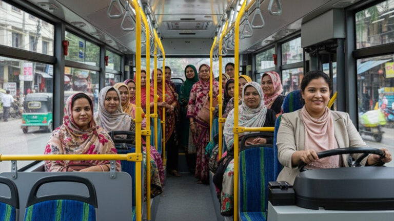 ৬ মাসের মধ্যে নারীদের জন্য ইলেকট্রিক বাস নামাবে সরকার